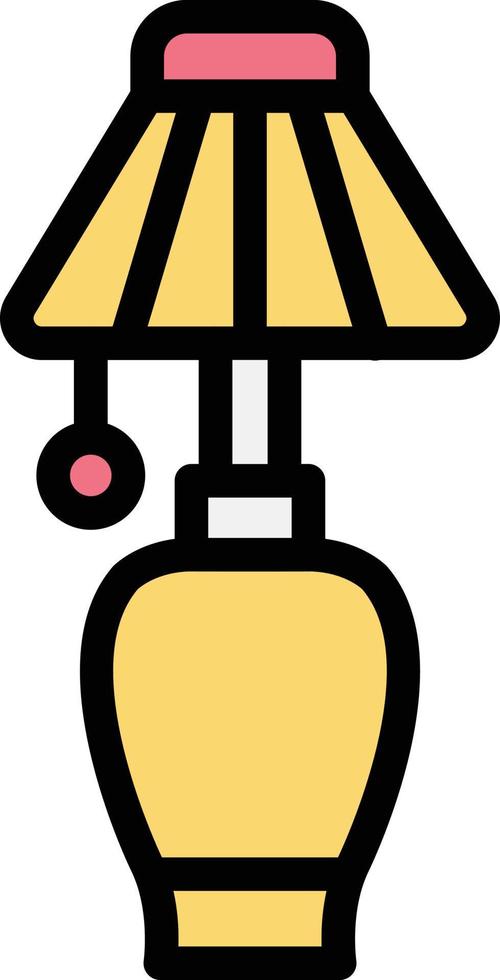 Table lamp Vector Icon Design Illustration