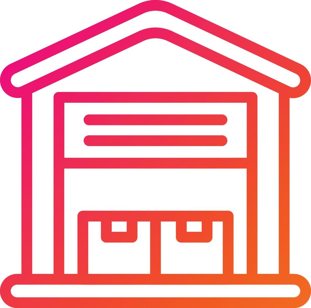 Warehouse Vector Icon Design Illustration