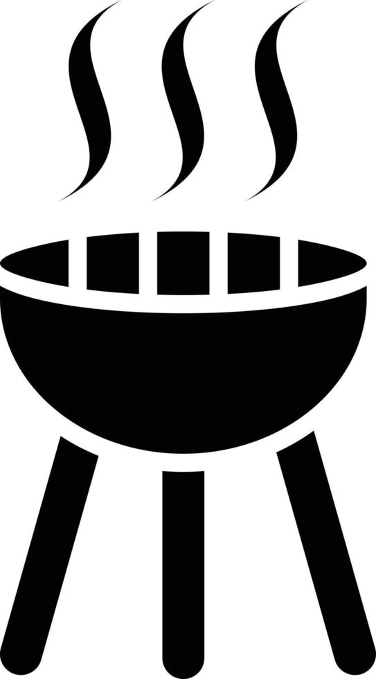 ilustración de diseño de icono de vector de barbacoa