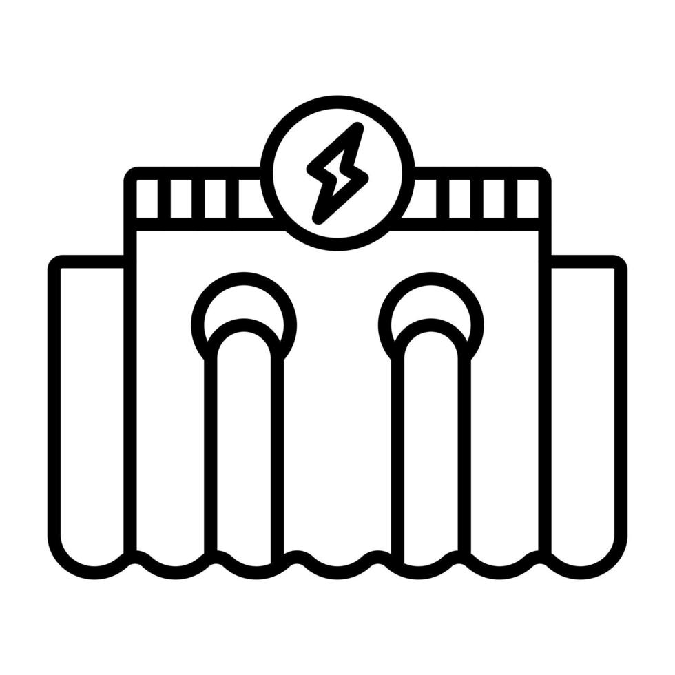 Hydro Power vector icon