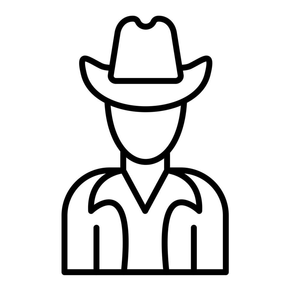 Cowboy vector icon