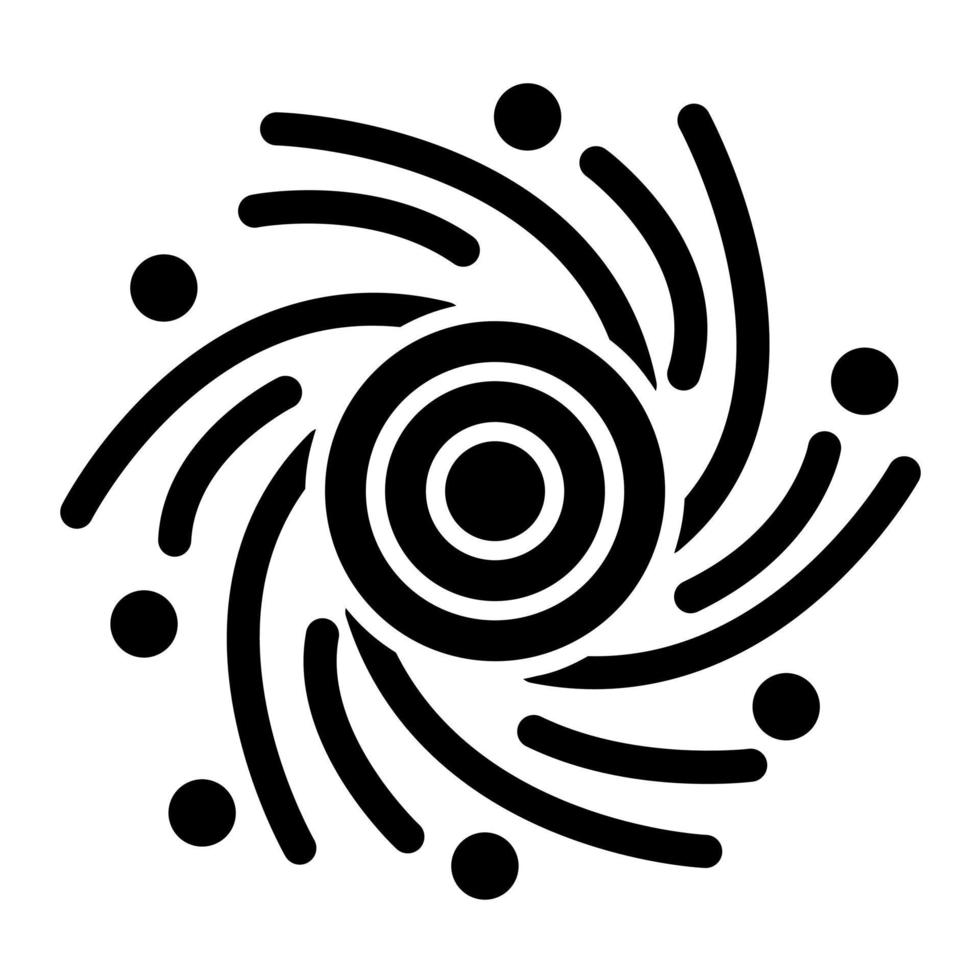 Black Hole vector icon