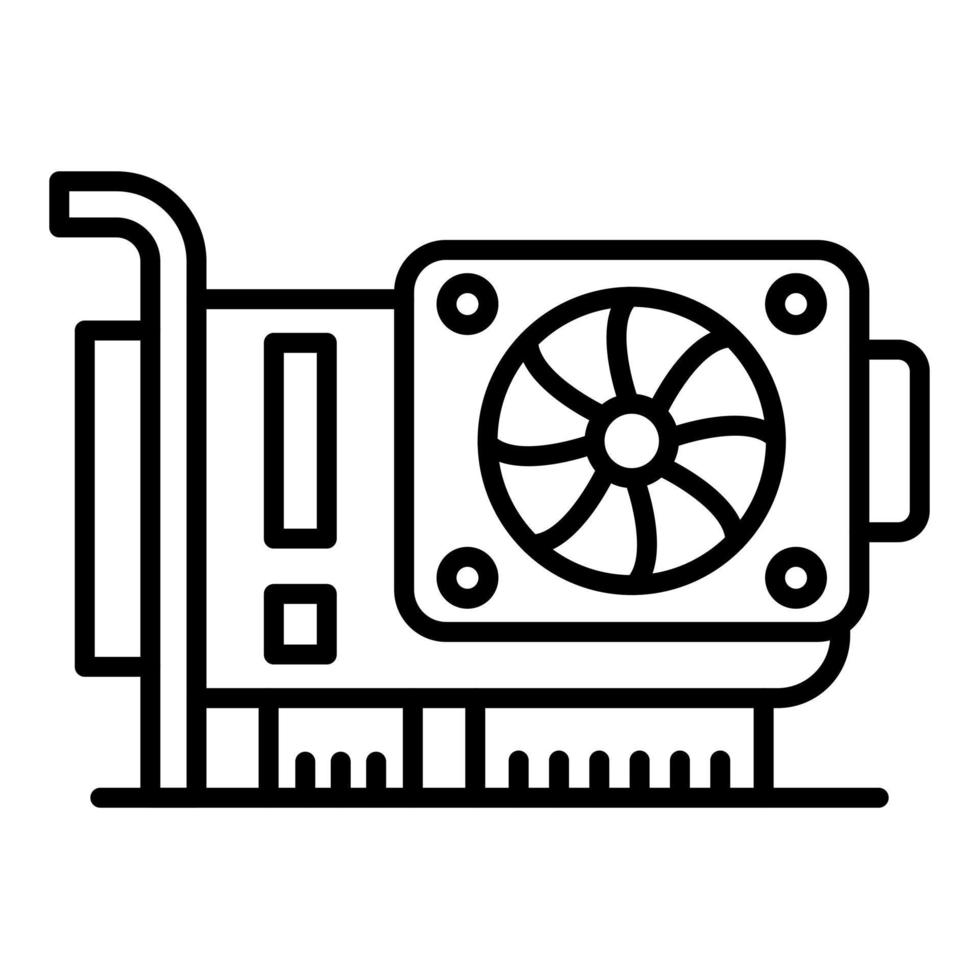 Graphics Card vector icon