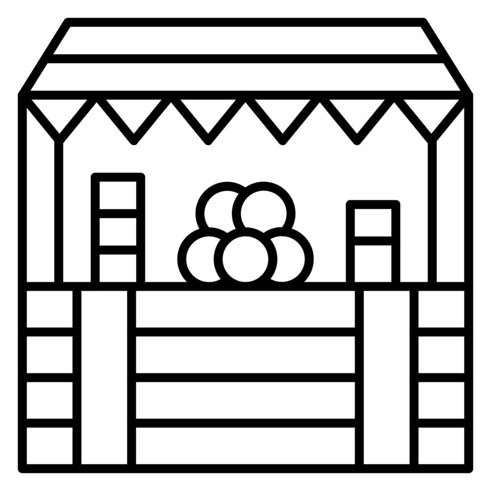 Street Market vector icon