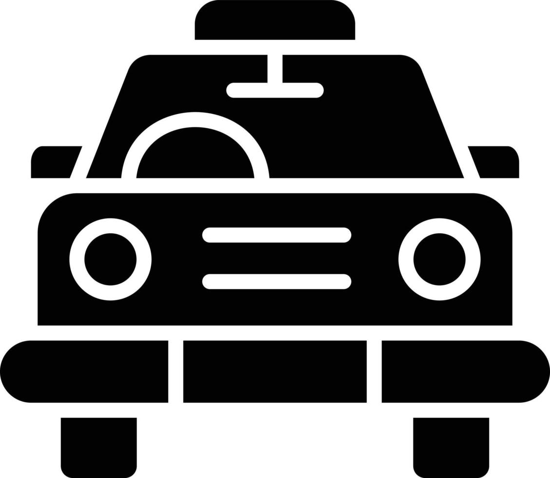 ilustración de diseño de icono de vector de taxi