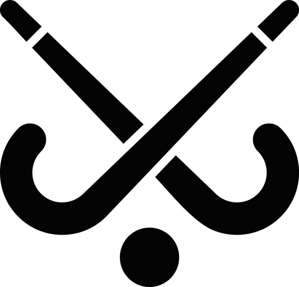 ilustración de diseño de icono de vector de hockey