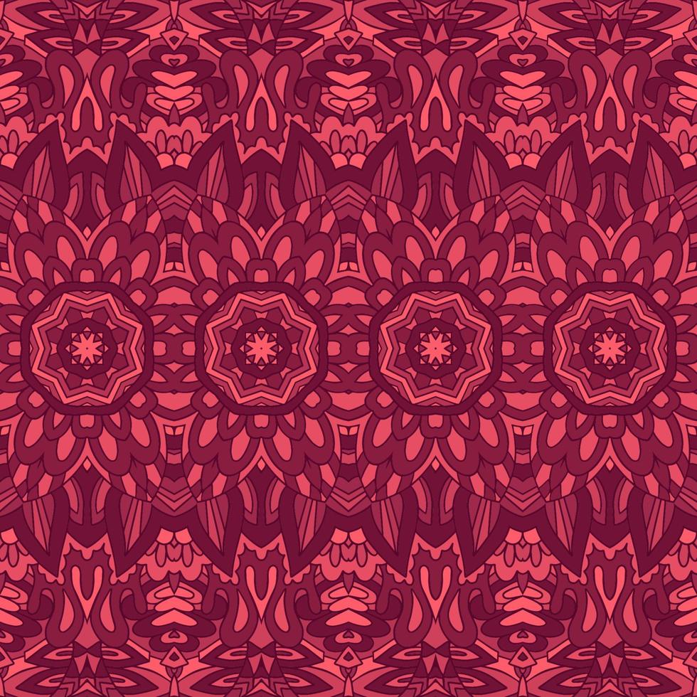 Ethnic tribal geometric playful pattern for fabric. Mexican colorful psychedelic design. vector
