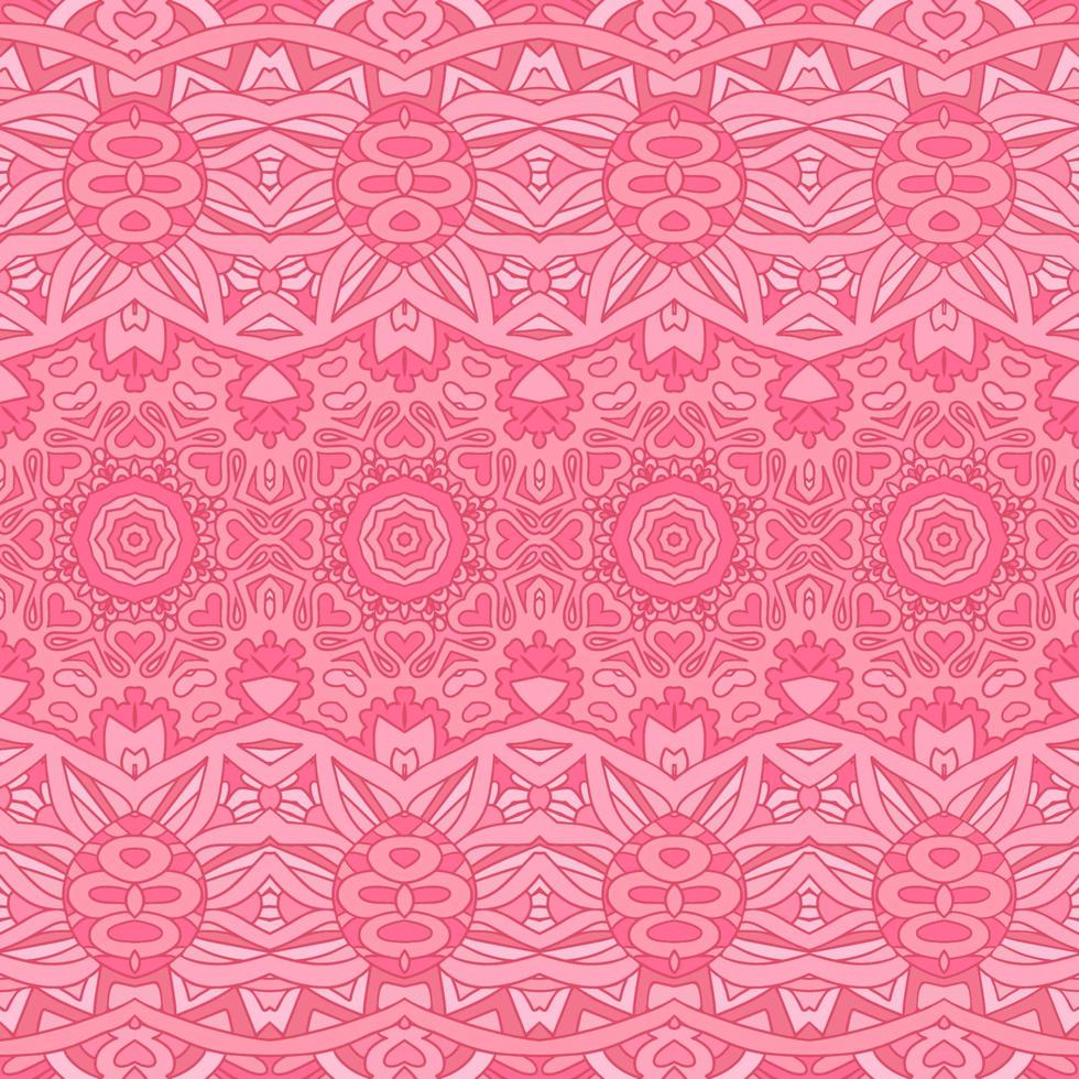 Ethnic tribal geometric playful pattern for fabric. Mexican colorful psychedelic design. vector