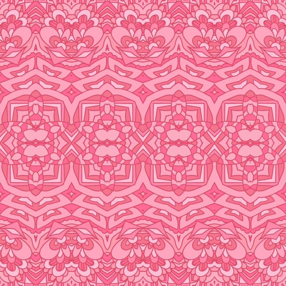 Ethnic tribal geometric playful pattern for fabric. Mexican colorful psychedelic design. vector
