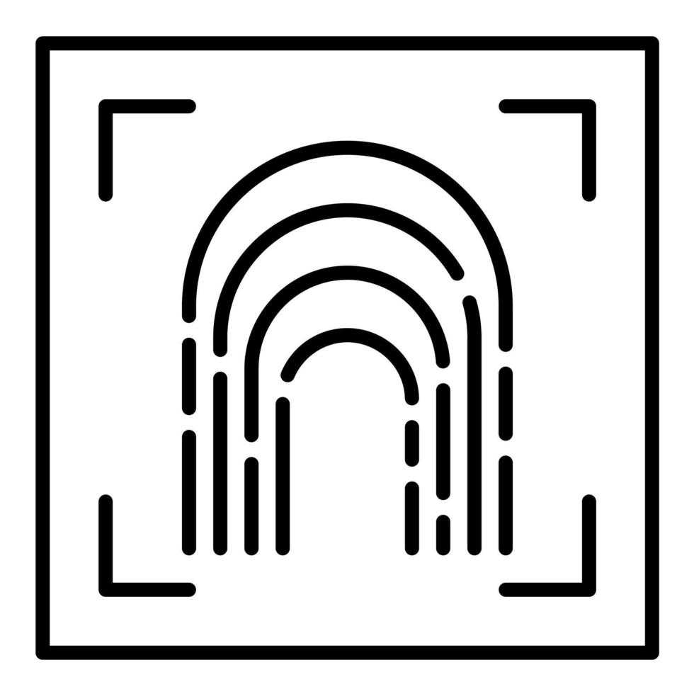 Fingerprint Scan vector icon