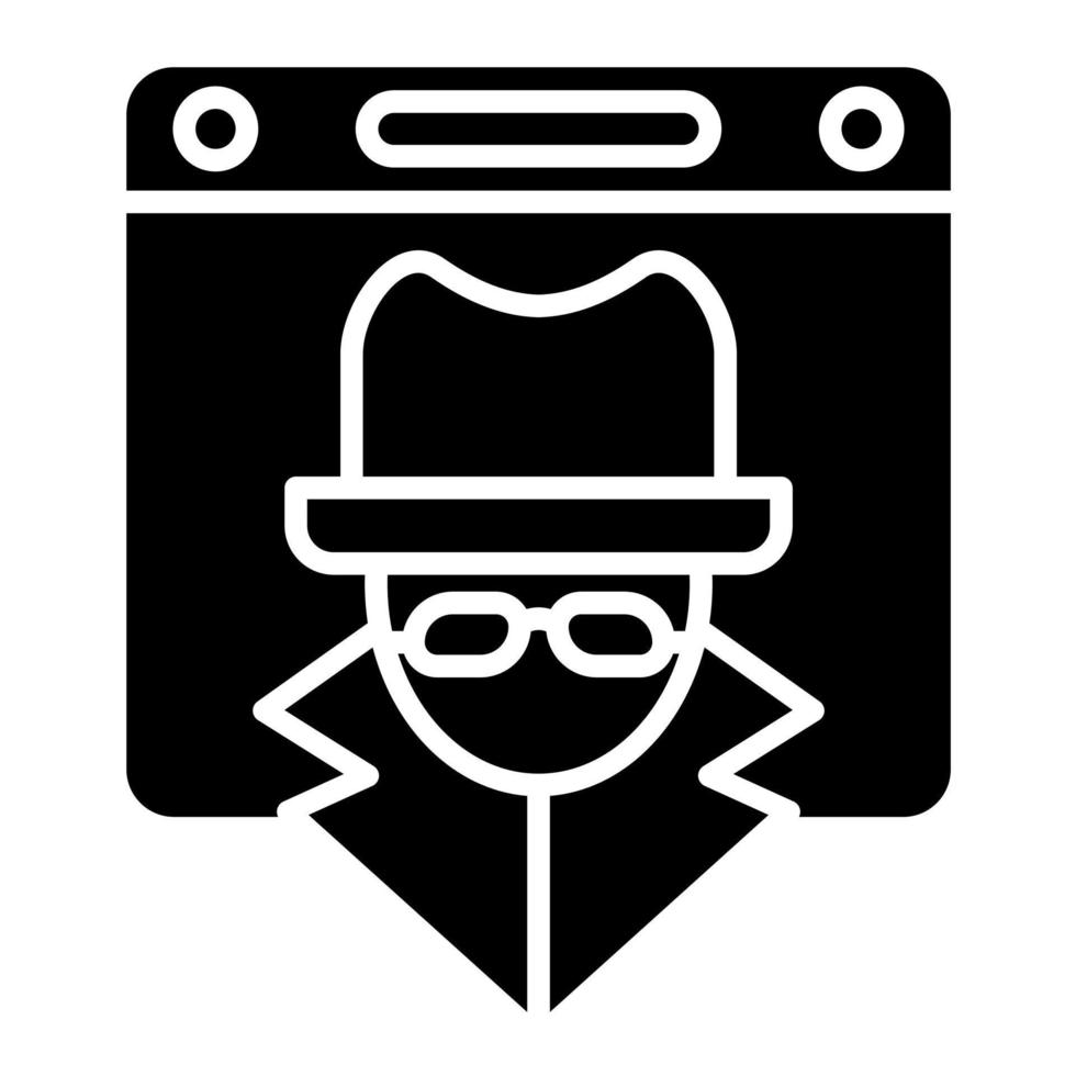 Spyware vector icon