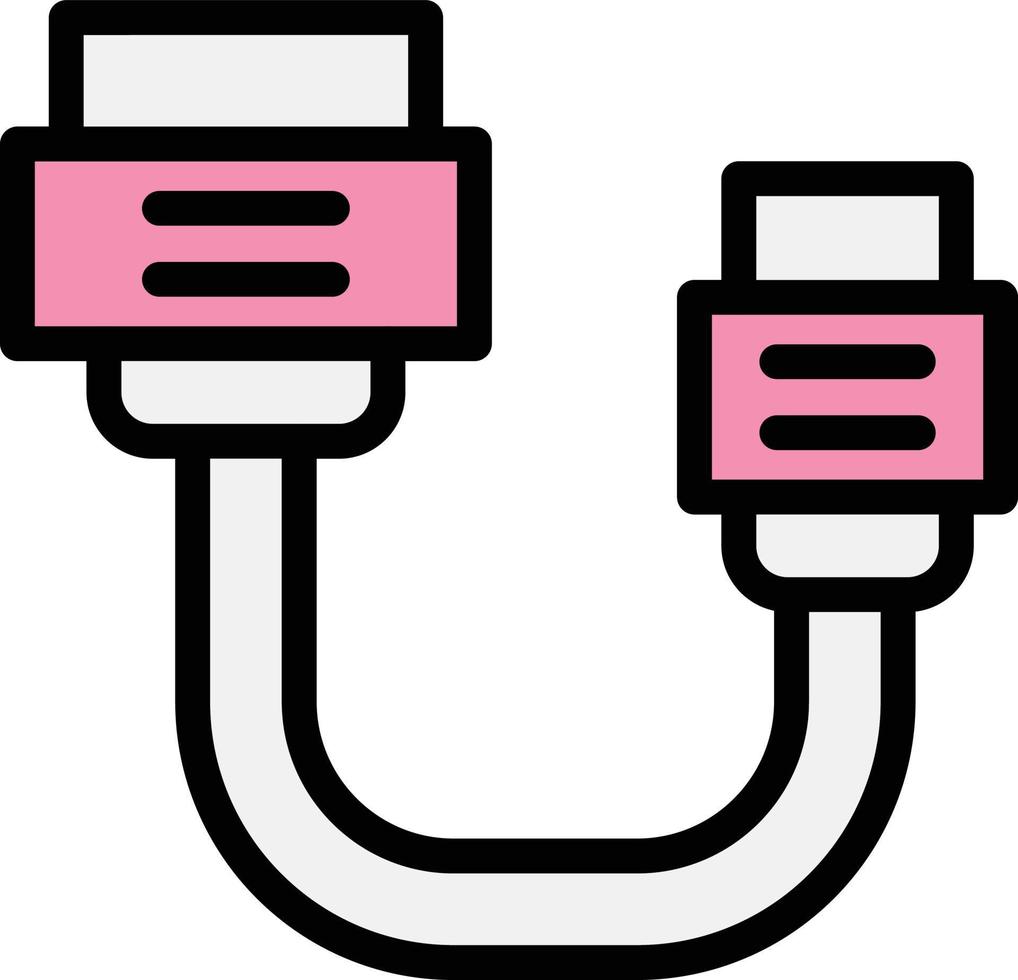 ilustración de diseño de icono de vector de cable sata