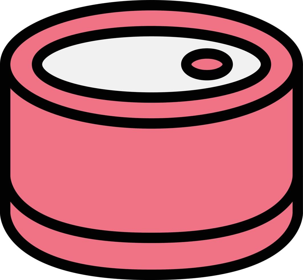 ilustración de diseño de icono de vector de comida enlatada