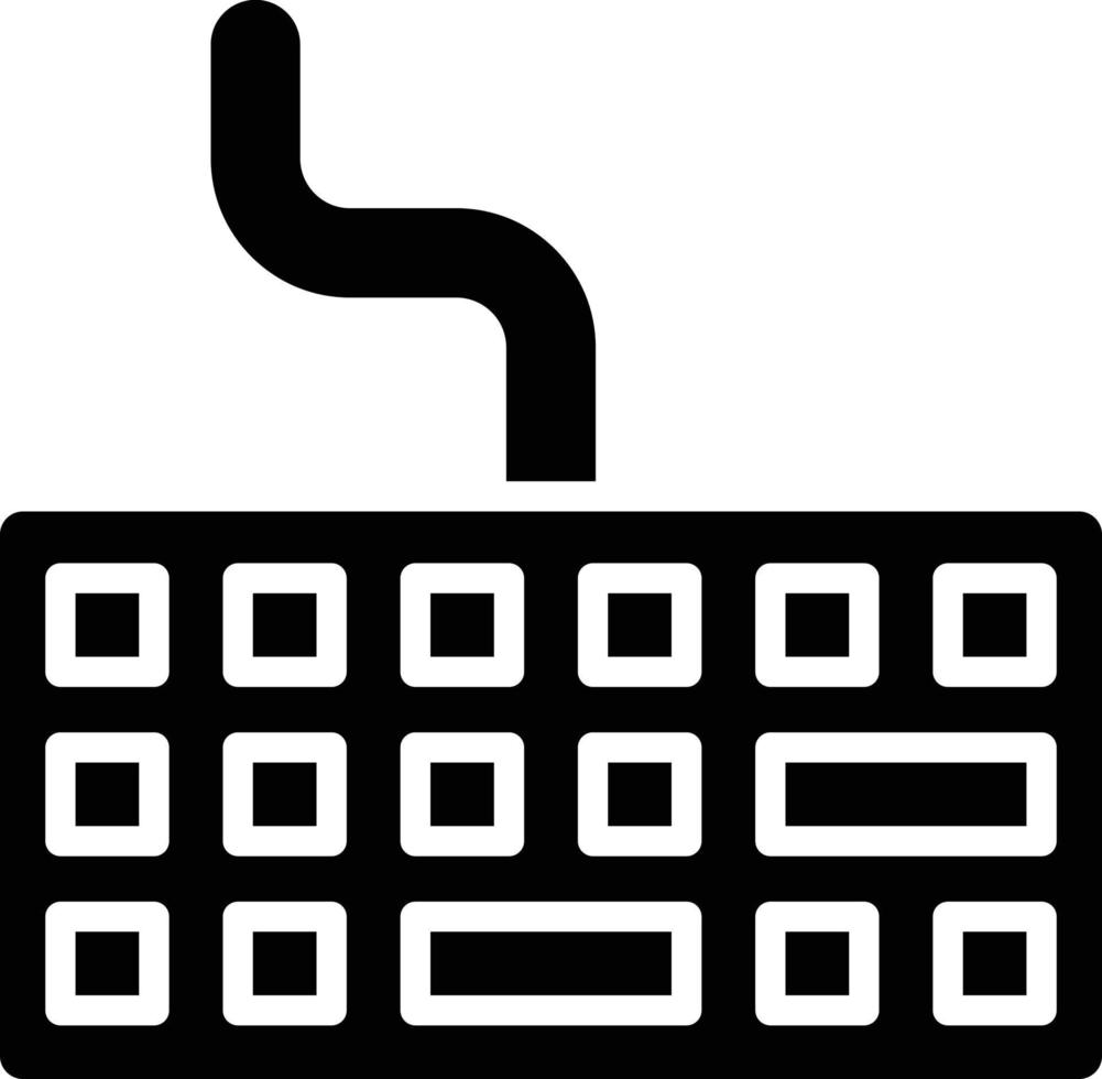 ilustración de diseño de icono de vector de teclado