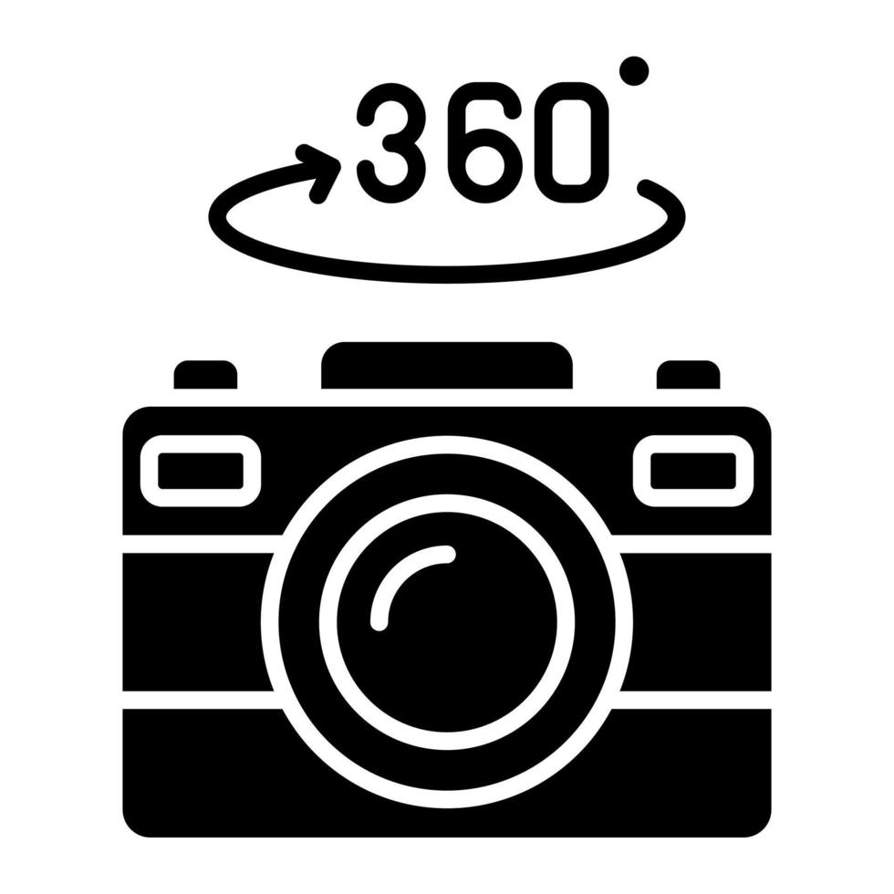 360 cámara vector icono