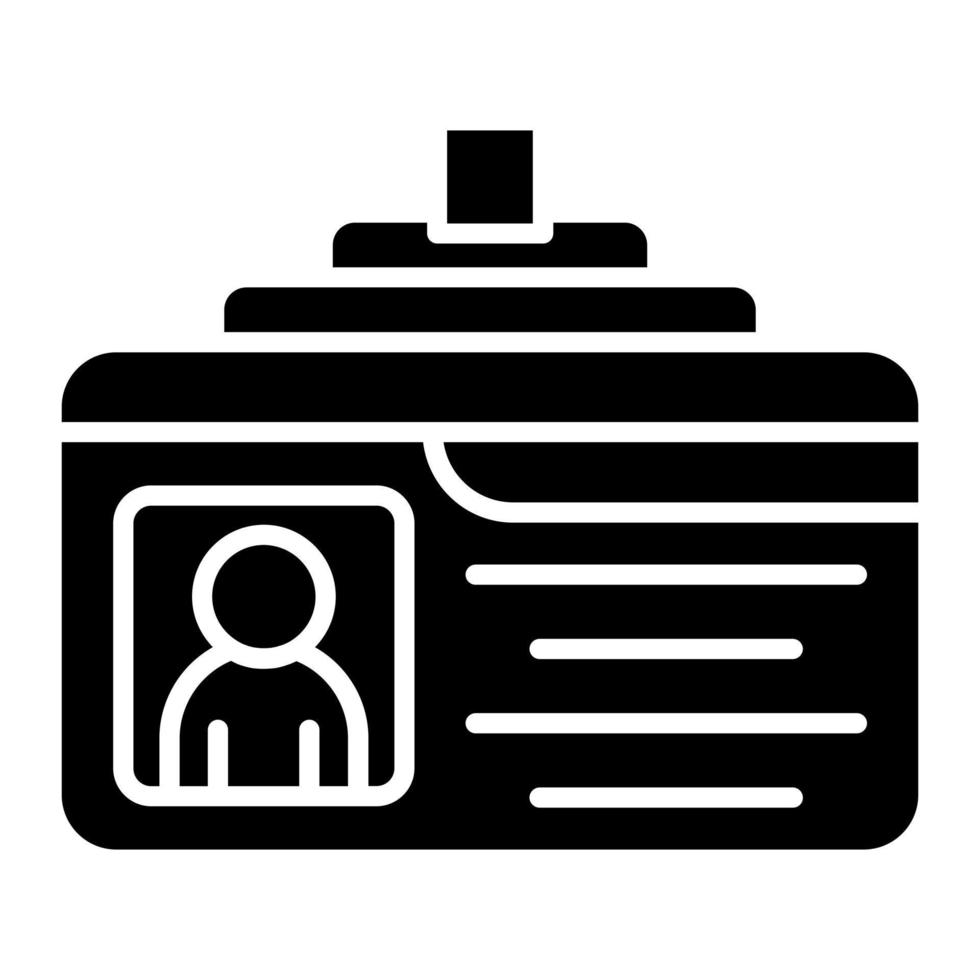 Identification Card vector icon