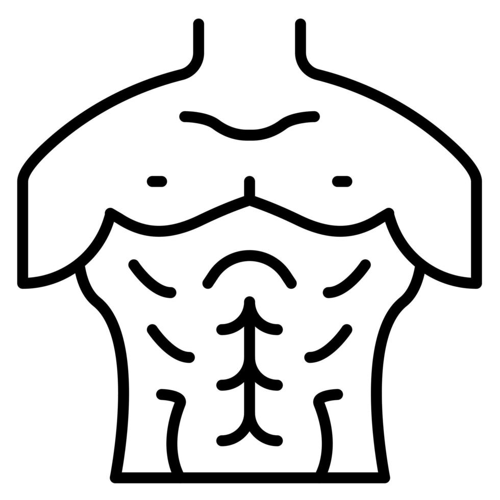 Chest Muscle vector icon