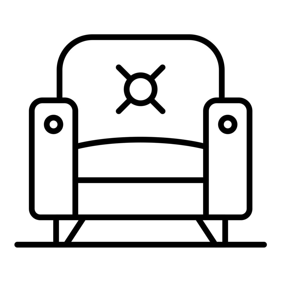 icono de vector de sillón