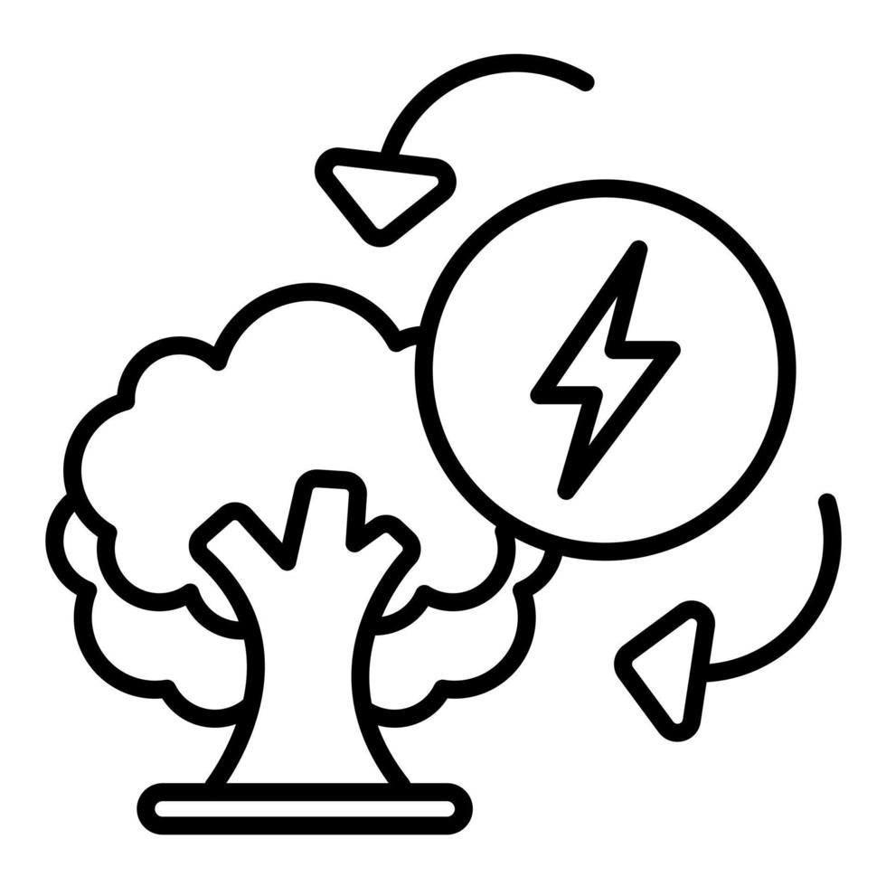 Eco Electricity vector icon