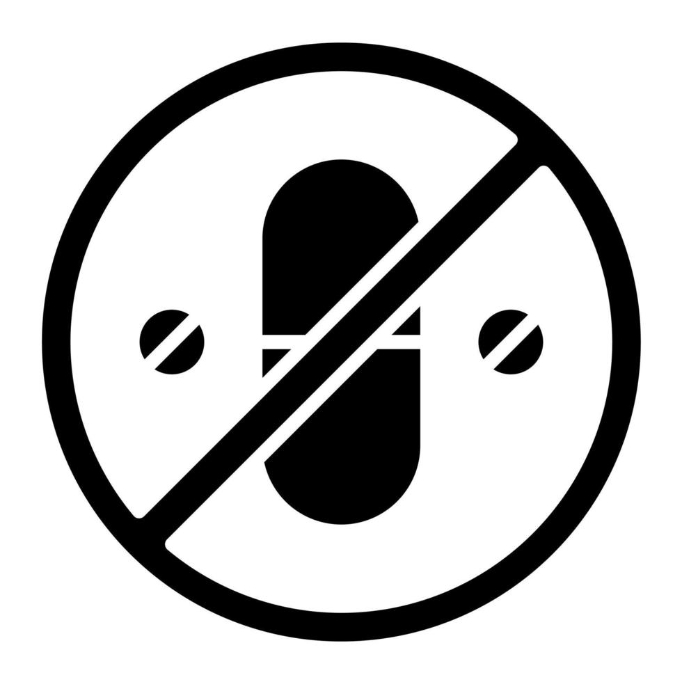 No Drugs vector icon