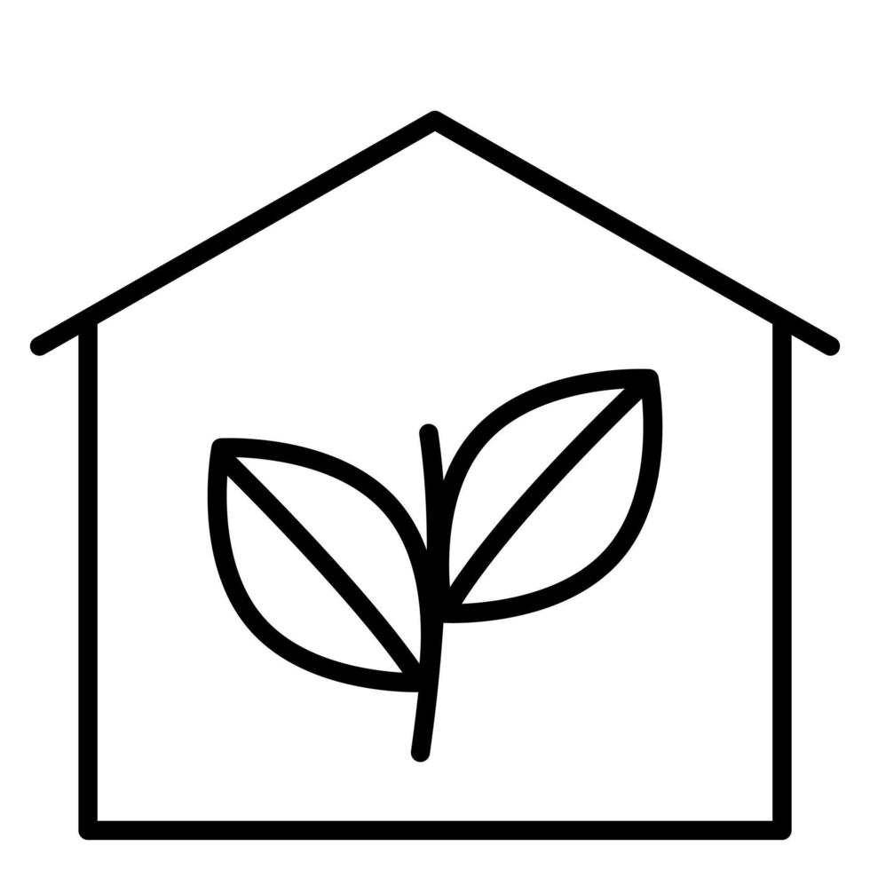 Green House vector icon