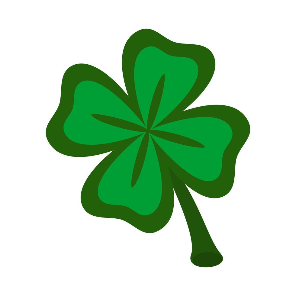 Vector illustration. Green leaf clover. St.Patrick 's Day.