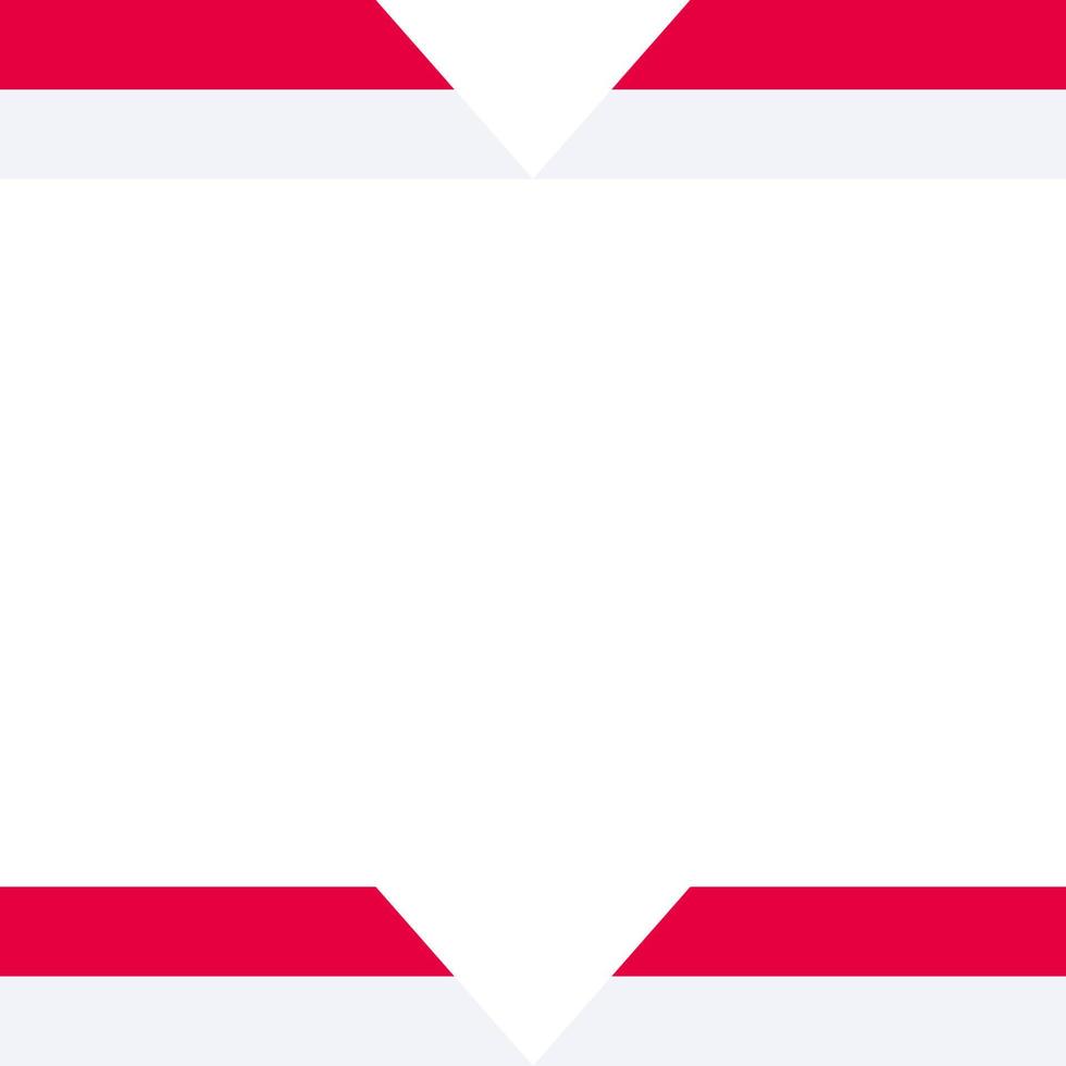 INDONESIA FLAG BANNER ELEMENT RED AND WHITE COLOR vector