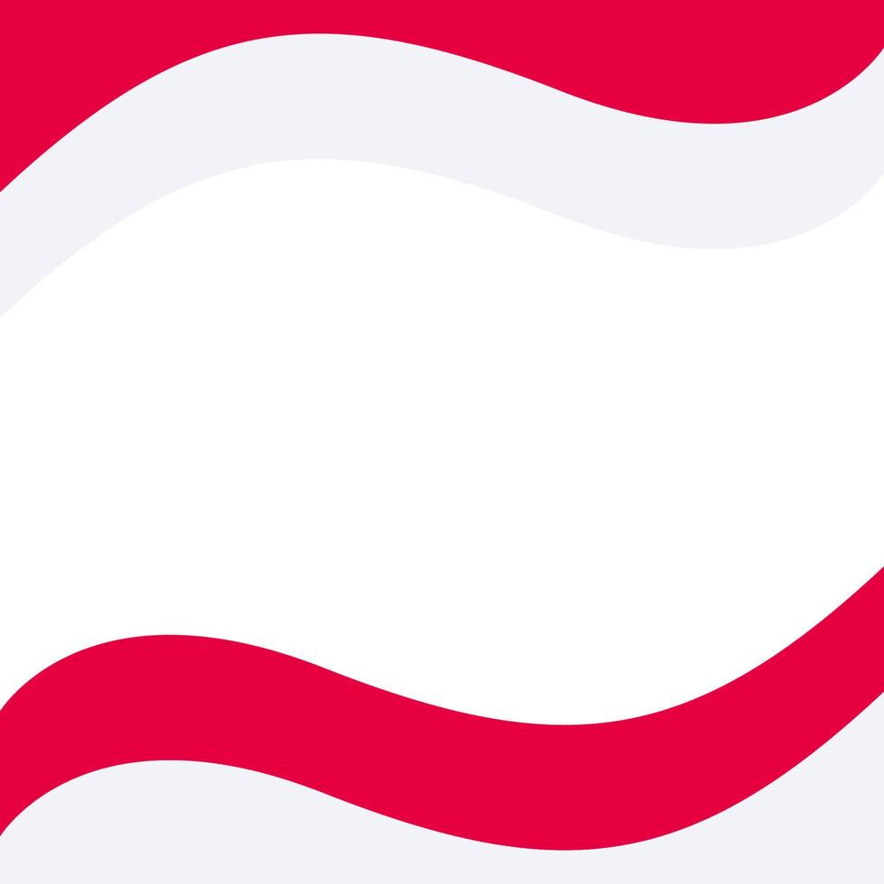 INDONESIA FLAG BANNER ELEMENT RED AND WHITE COLOR vector