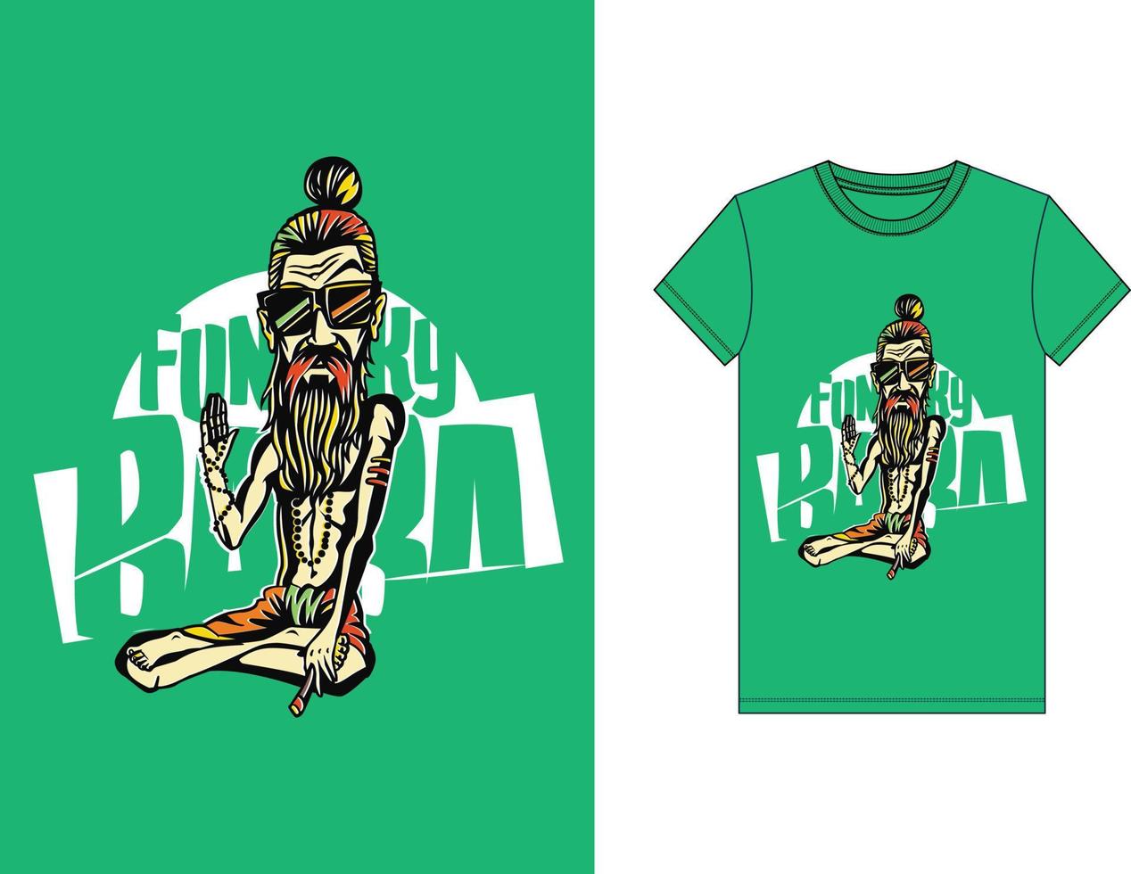 t shirt trendy design mockup presented on wooden hanger vector