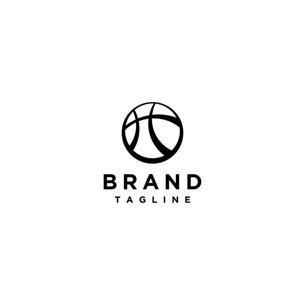 Abstract Design of H Shaped Basketball Motif Inside a Circle. Initial H Logo Design inside Circle. vector