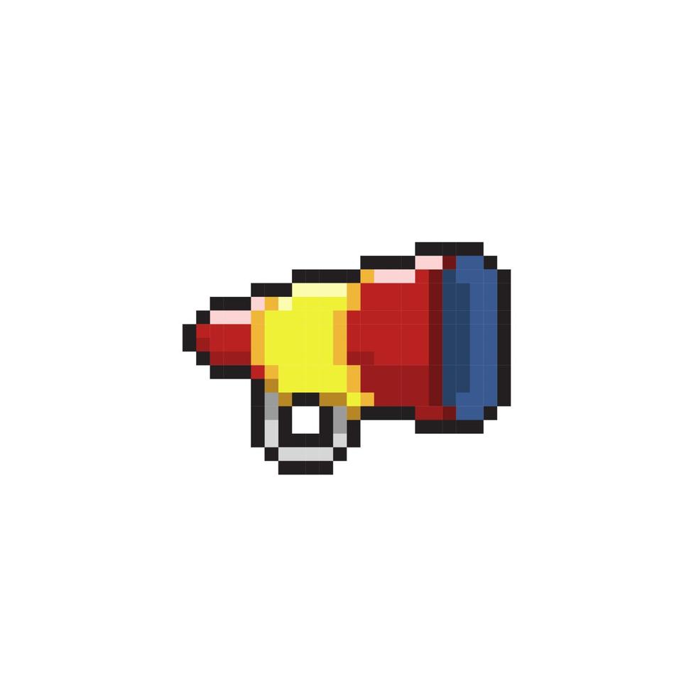 megaphone in pixel art style vector