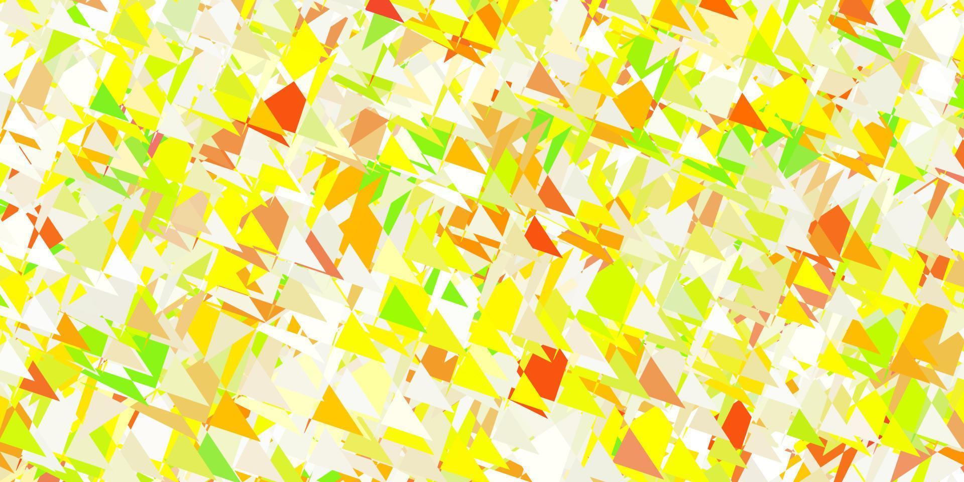 Light green, red vector background with triangles.