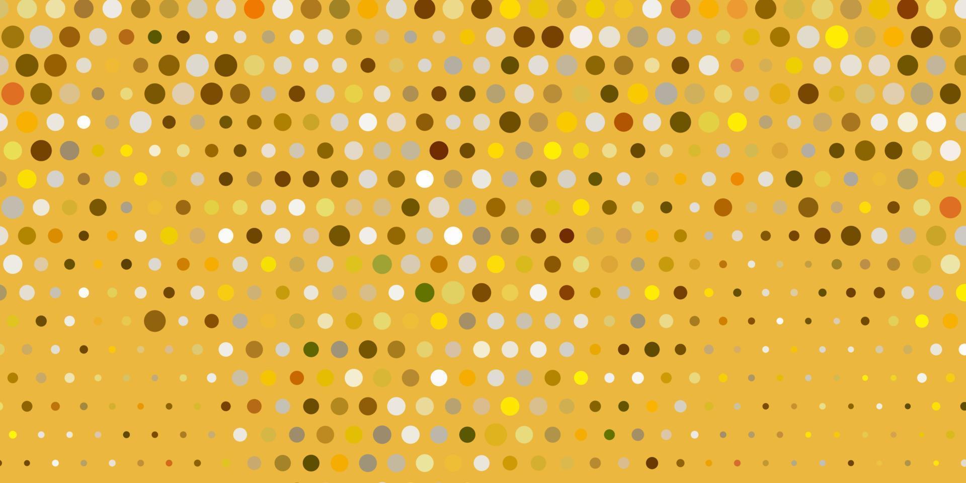 Light green, yellow vector texture with disks.