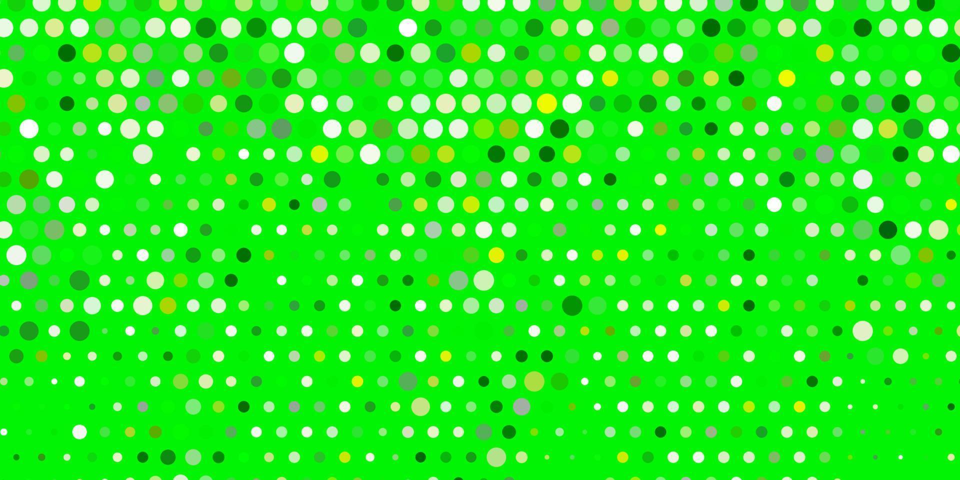 Light green, yellow vector layout with circle shapes.