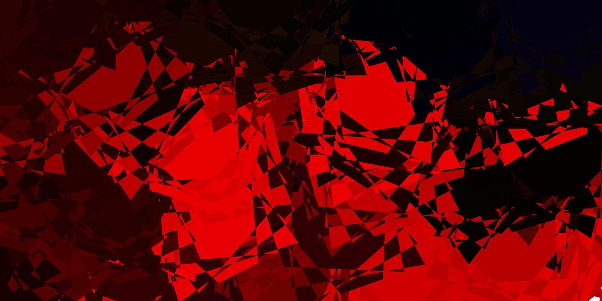 Dark Orange vector layout with triangle forms.
