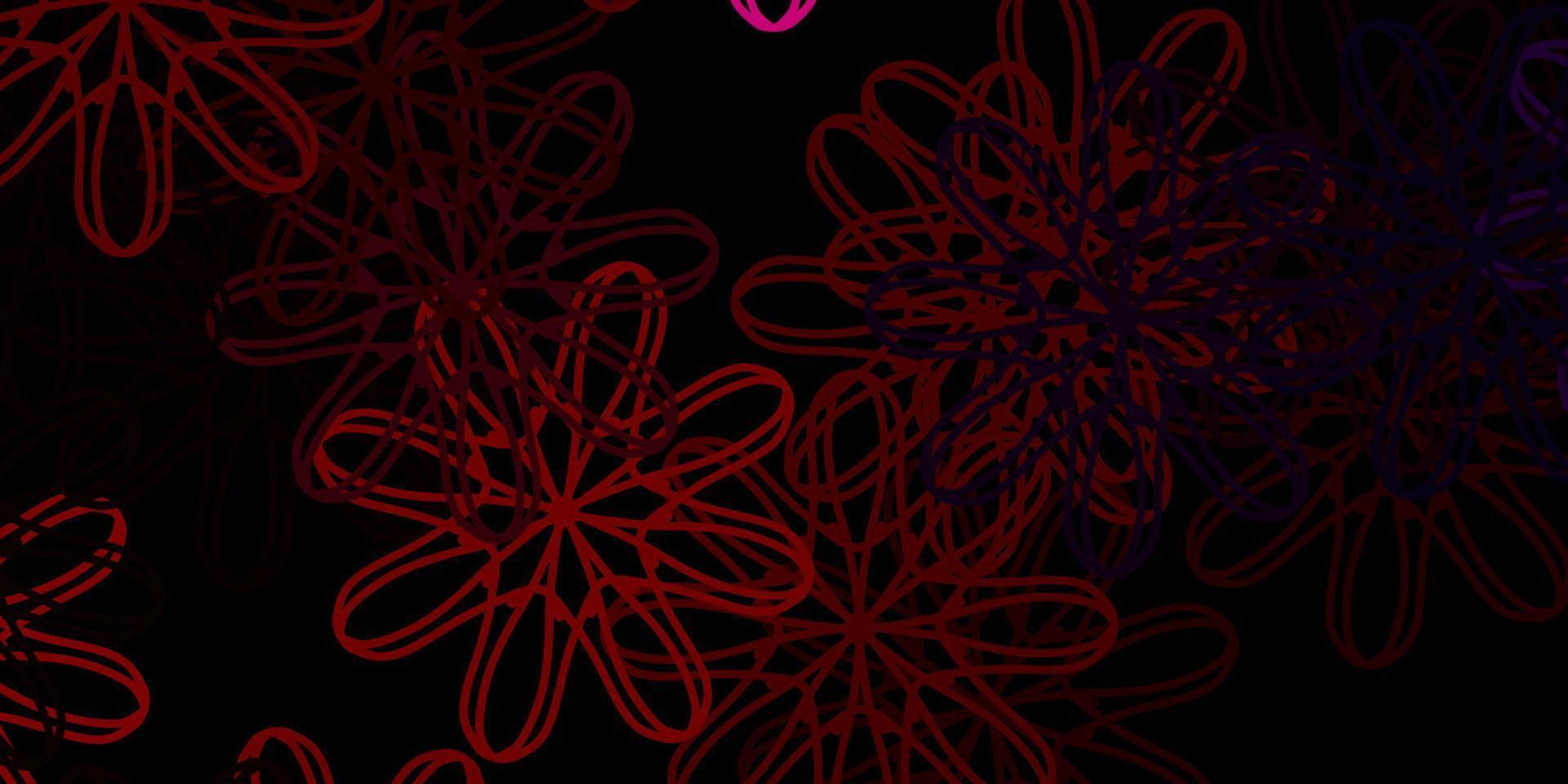 Dark Pink, Red vector backdrop with chaotic shapes.