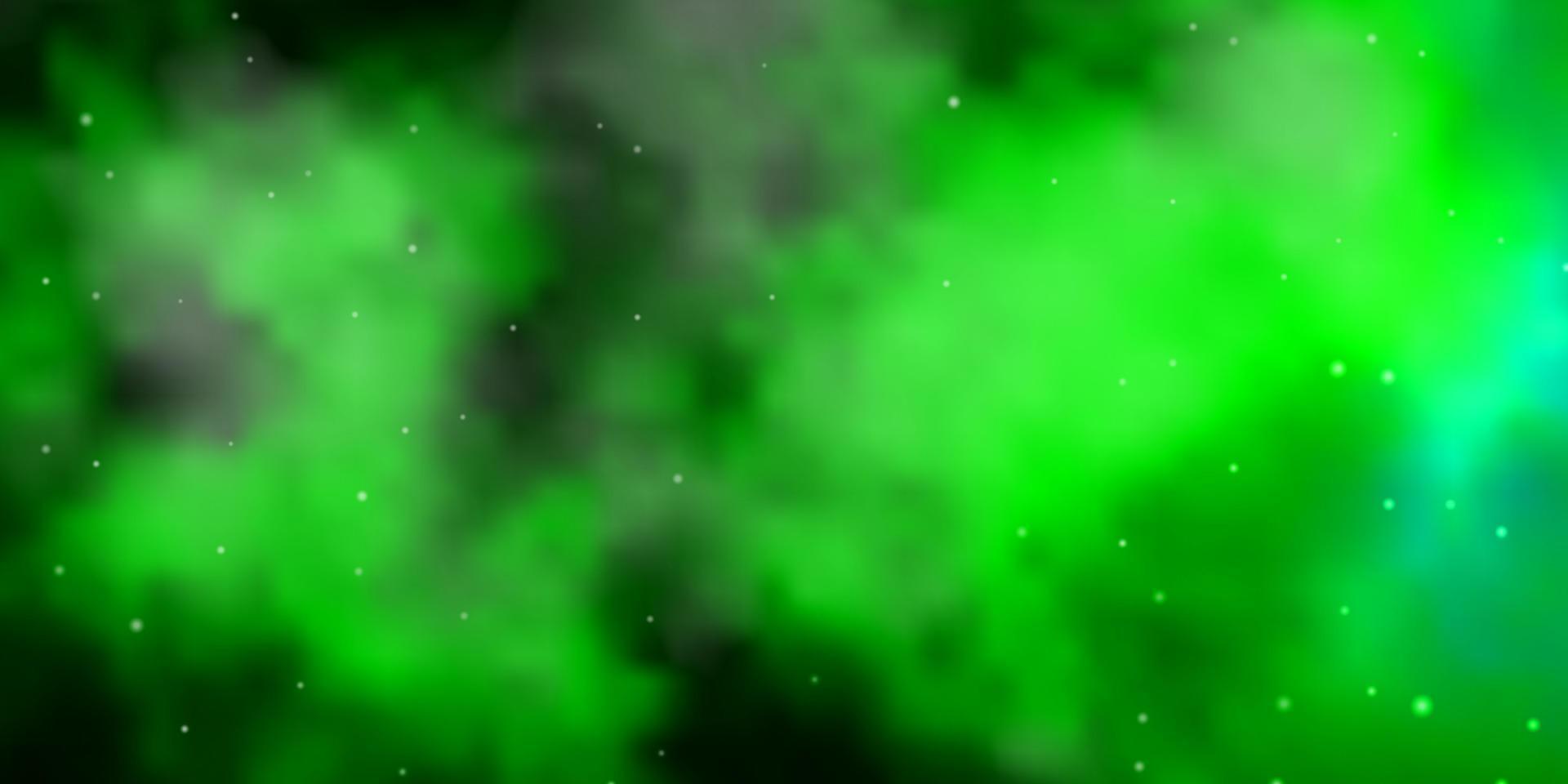 Light Blue, Green vector background with colorful stars.