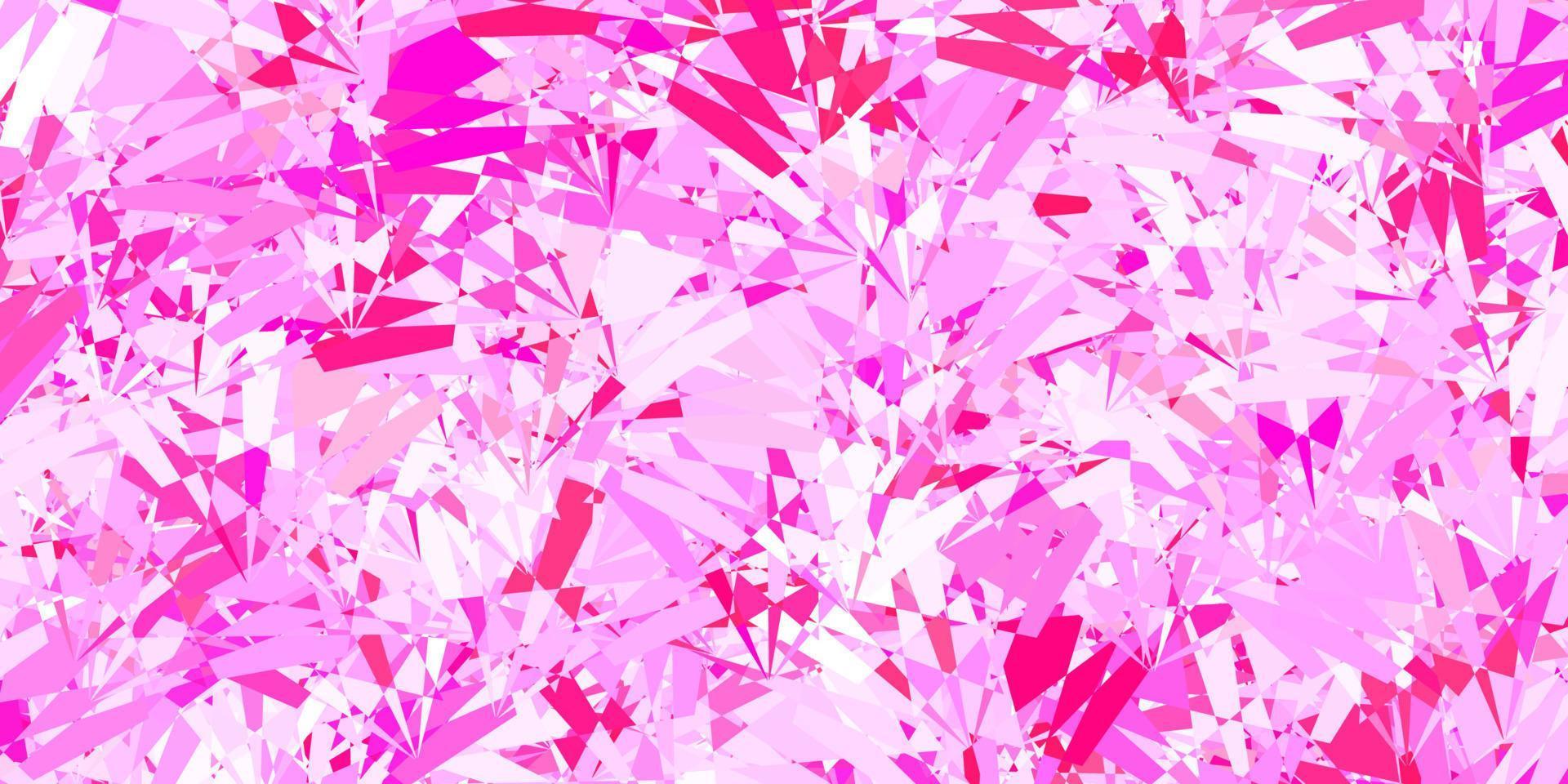 Light Pink vector pattern with polygonal shapes.