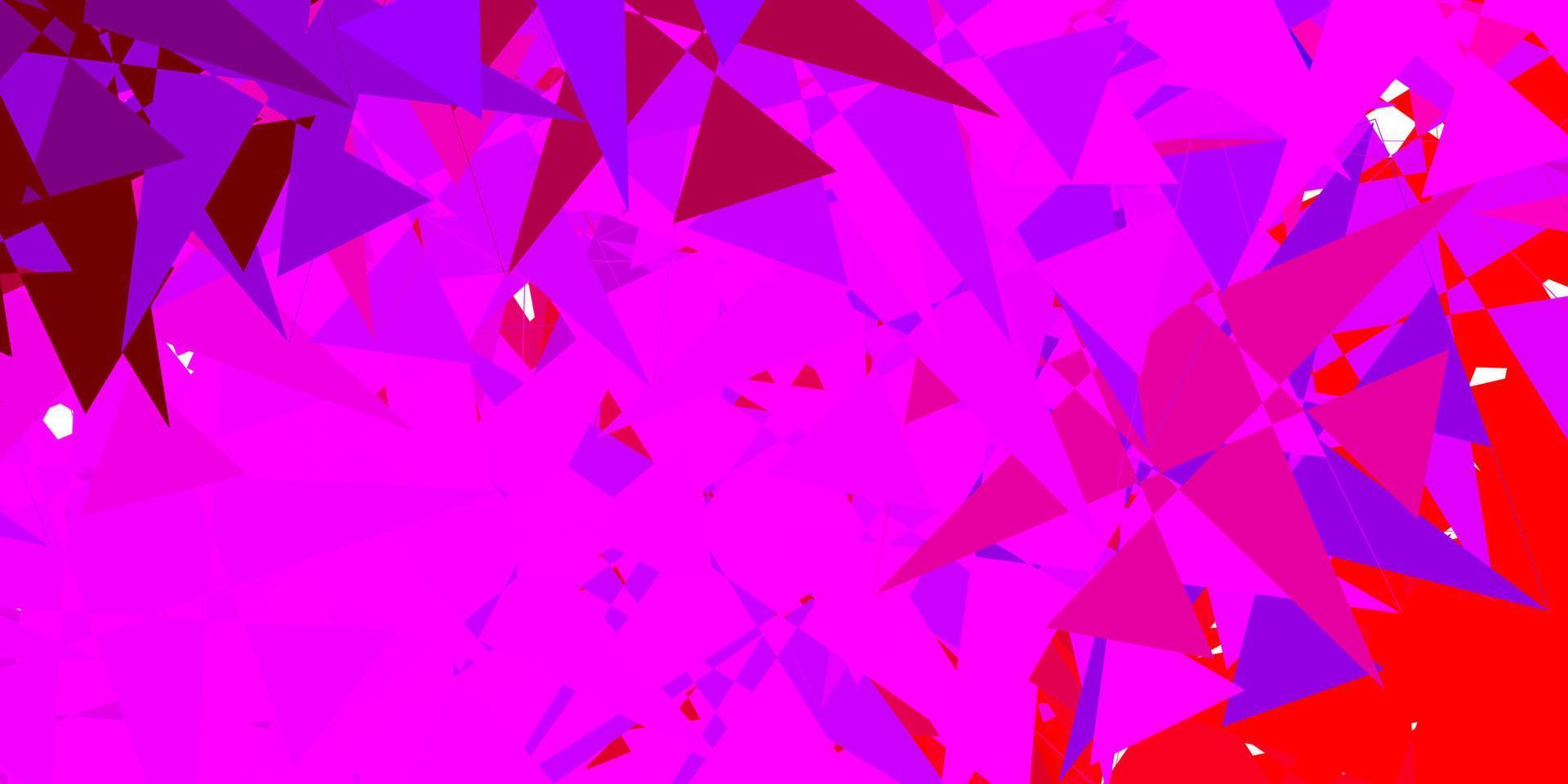 Light Pink, Red vector layout with triangle forms.