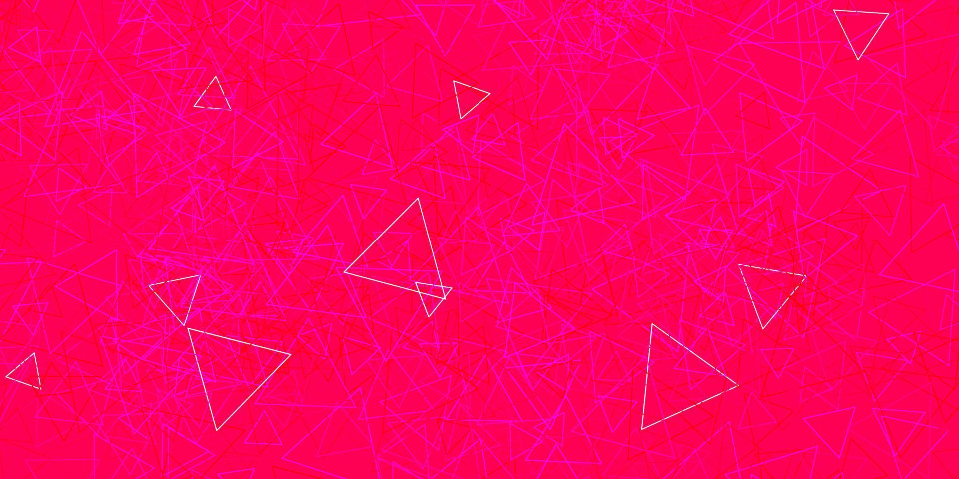 Light Pink, Red vector background with polygonal forms.