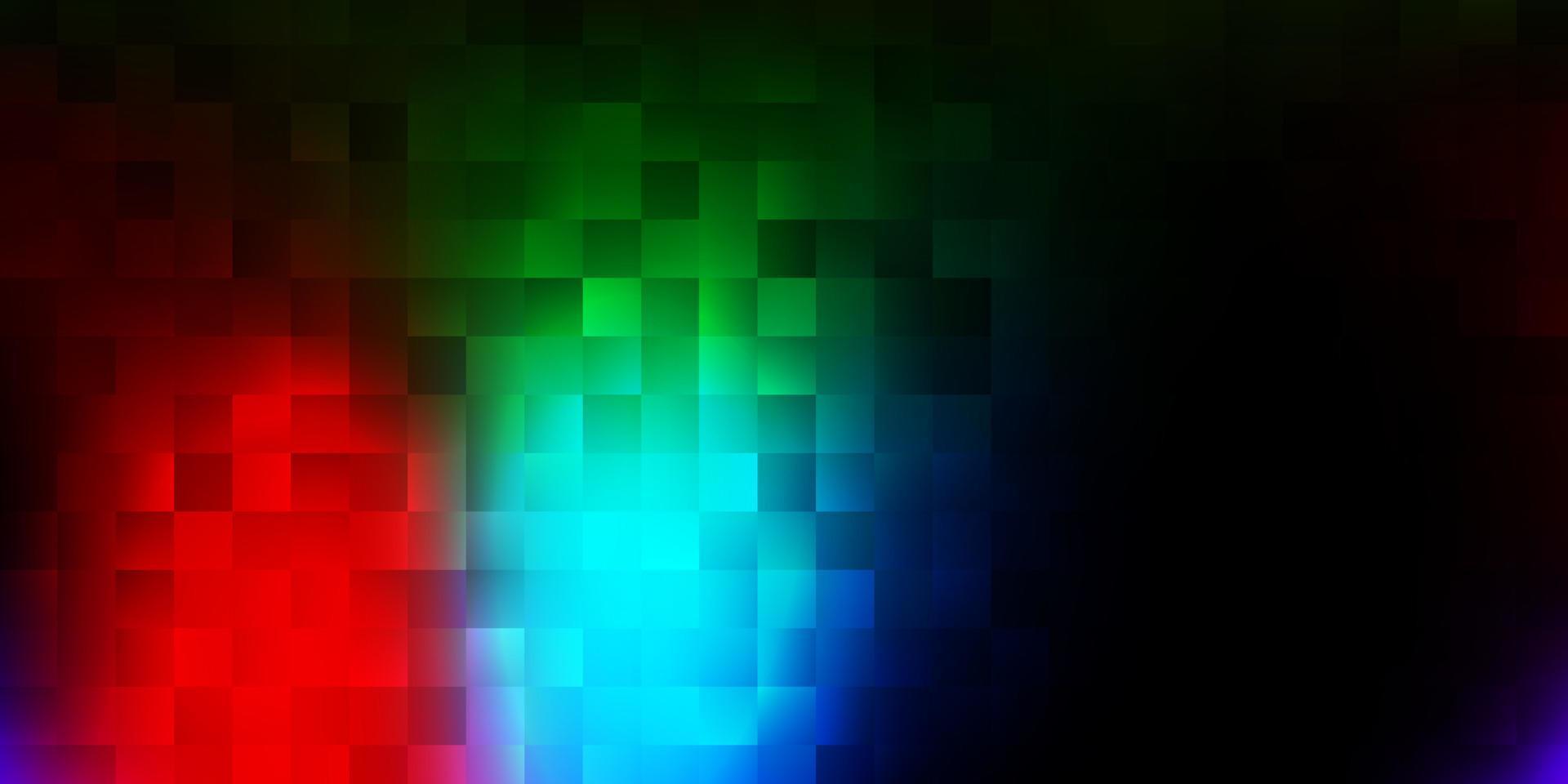 Dark multicolor vector backdrop in rectangular style.