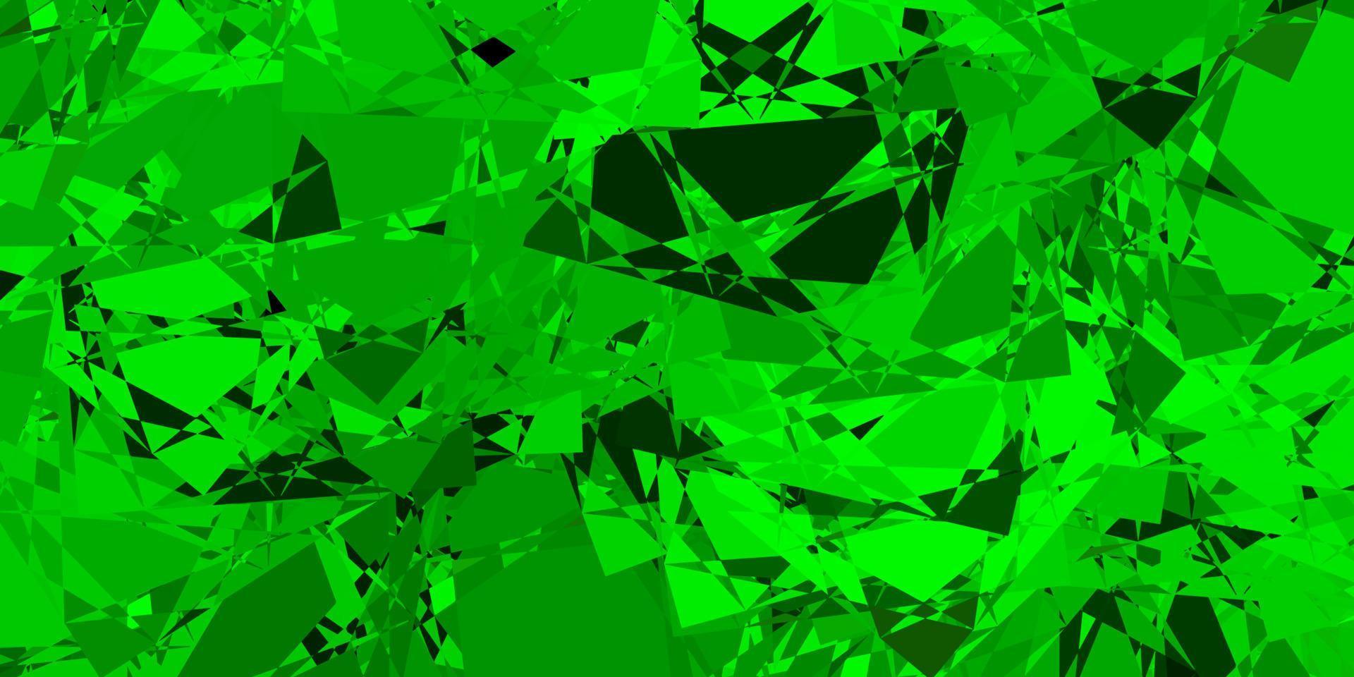 Light Green, Yellow vector background with polygonal forms.