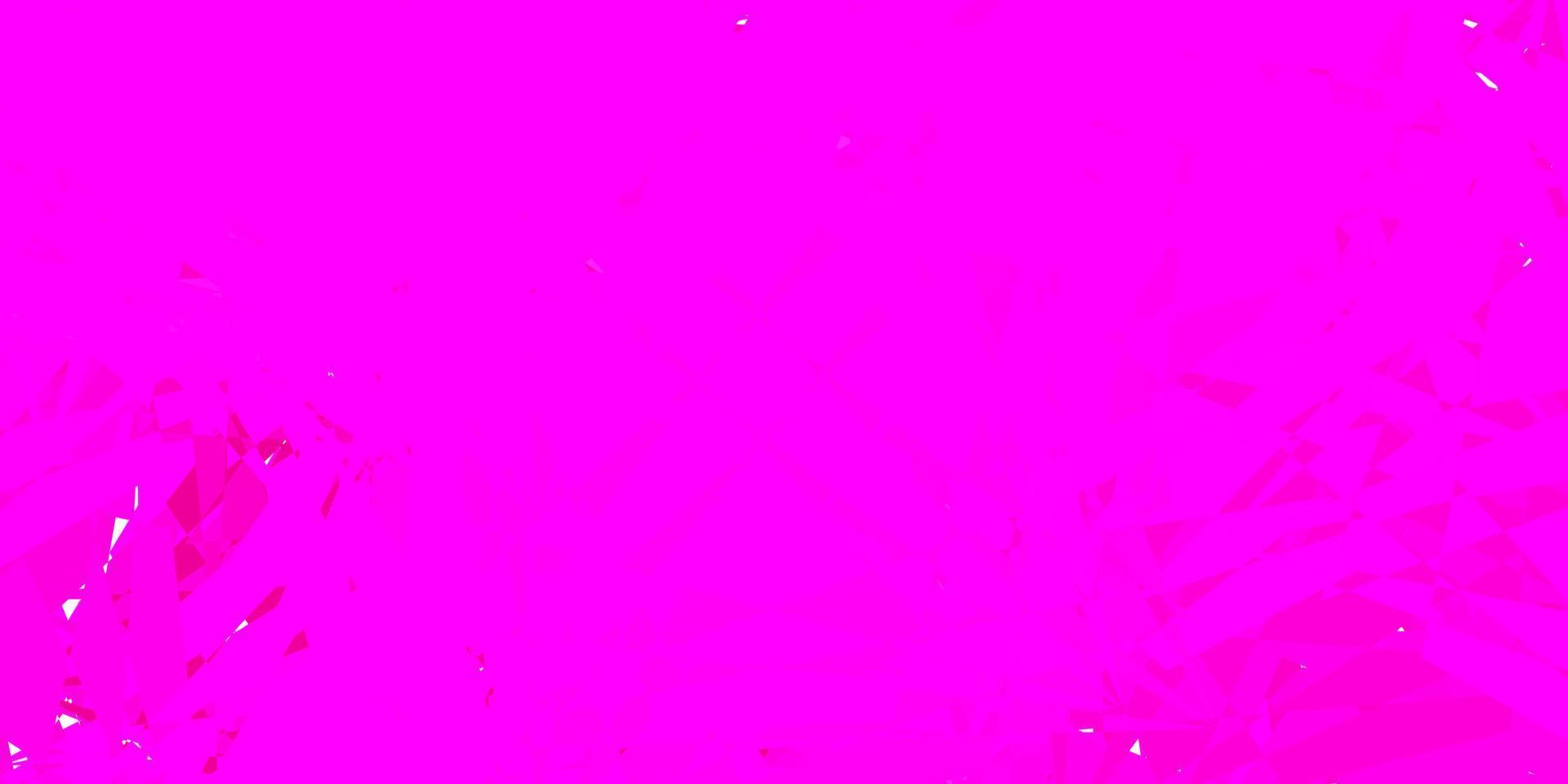 Light Pink vector background with triangles.