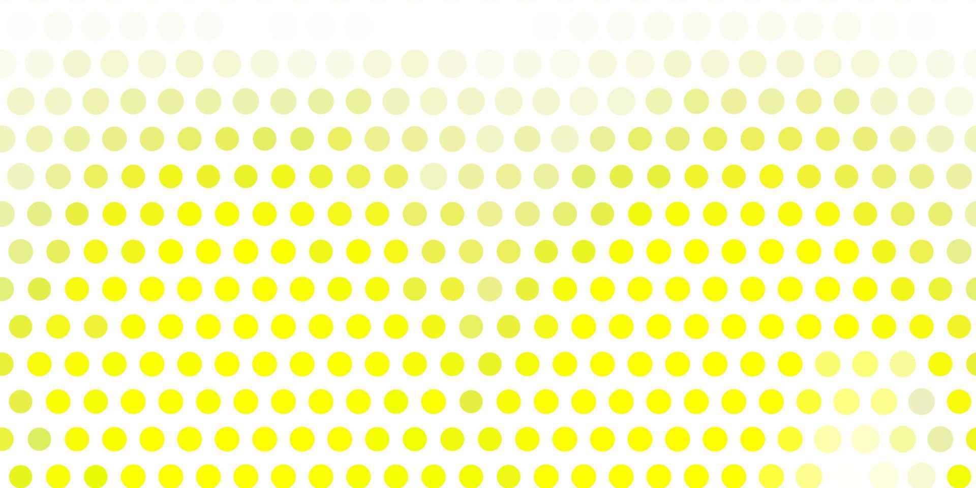 Light green, yellow vector pattern with spheres.