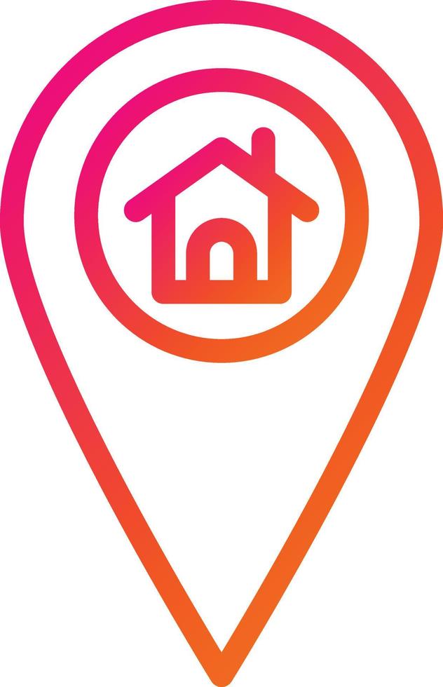 Home Location Vector Icon Design Illustration