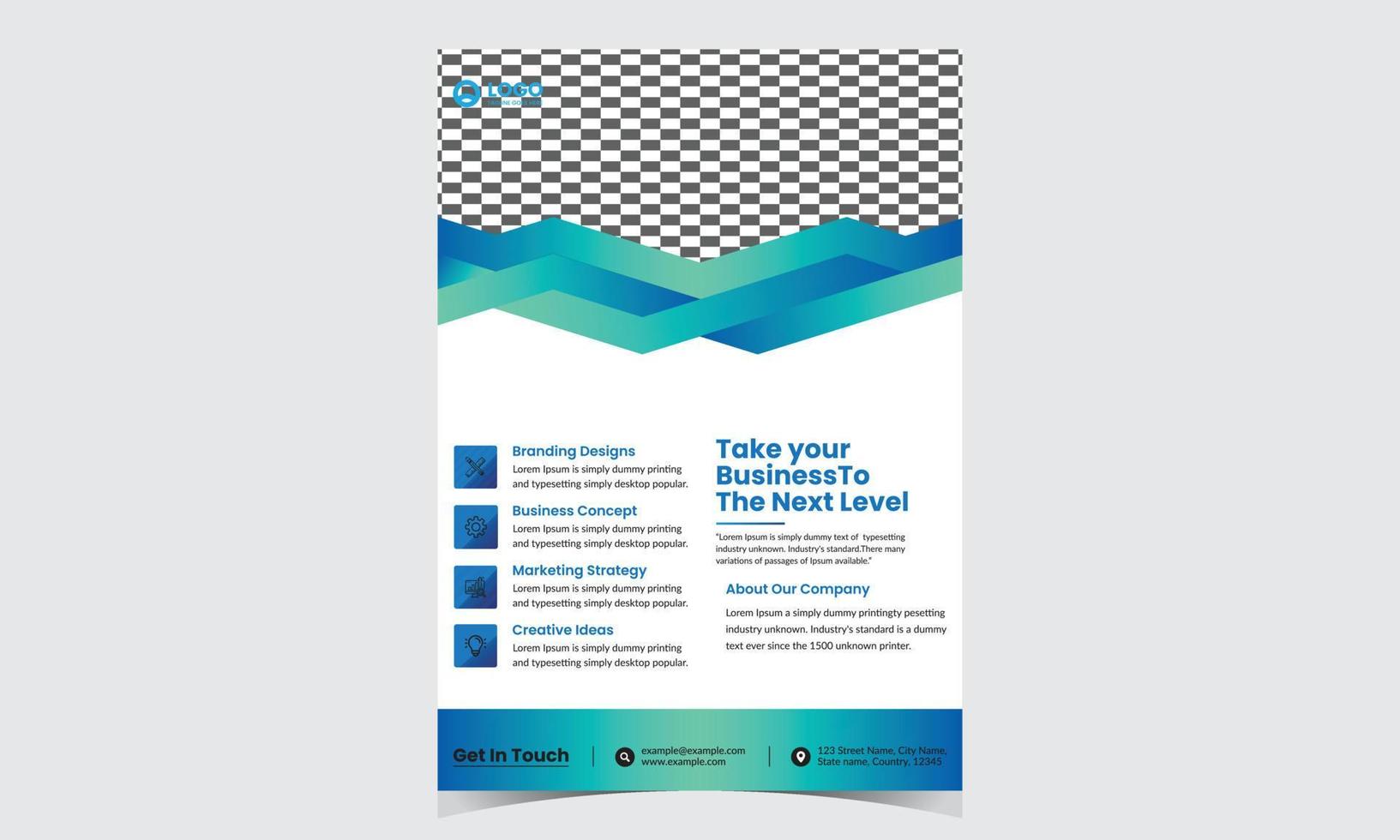 poster flyer pamphlet brochure cover design layout space for photo background, vector illustration template in A4 size