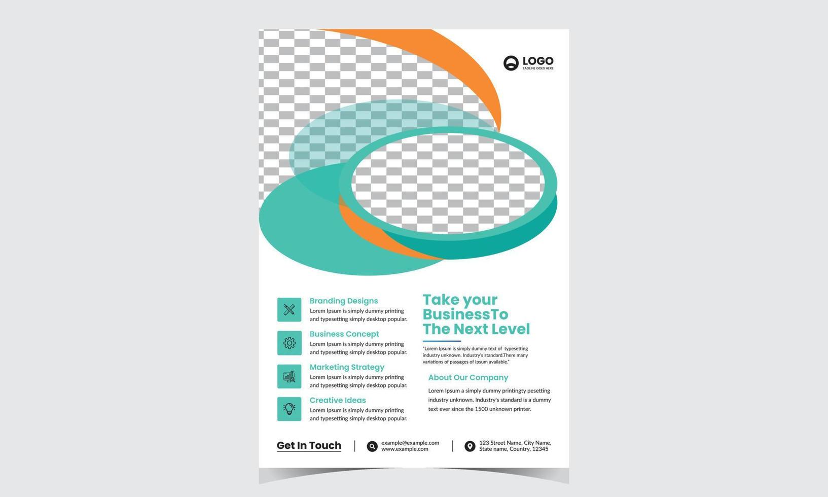 poster flyer pamphlet brochure cover design layout space for photo background, vector illustration template in A4 size