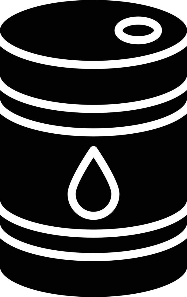 ilustración de diseño de icono de vector de barril de petróleo