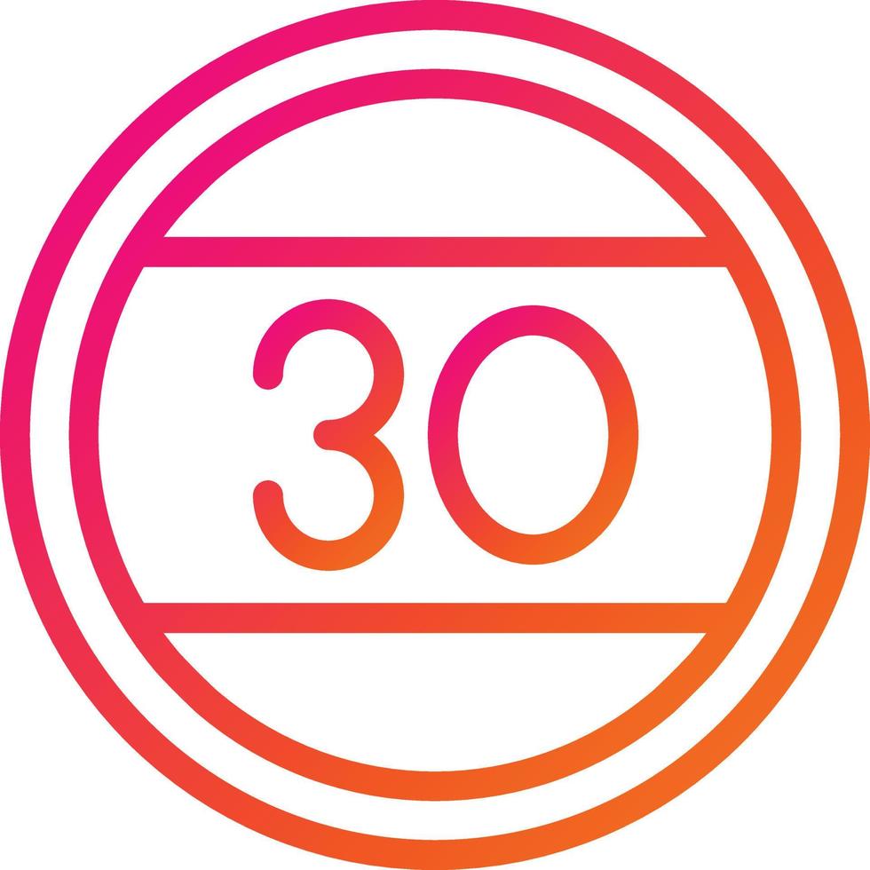 Speed limit Vector Icon Design Illustration