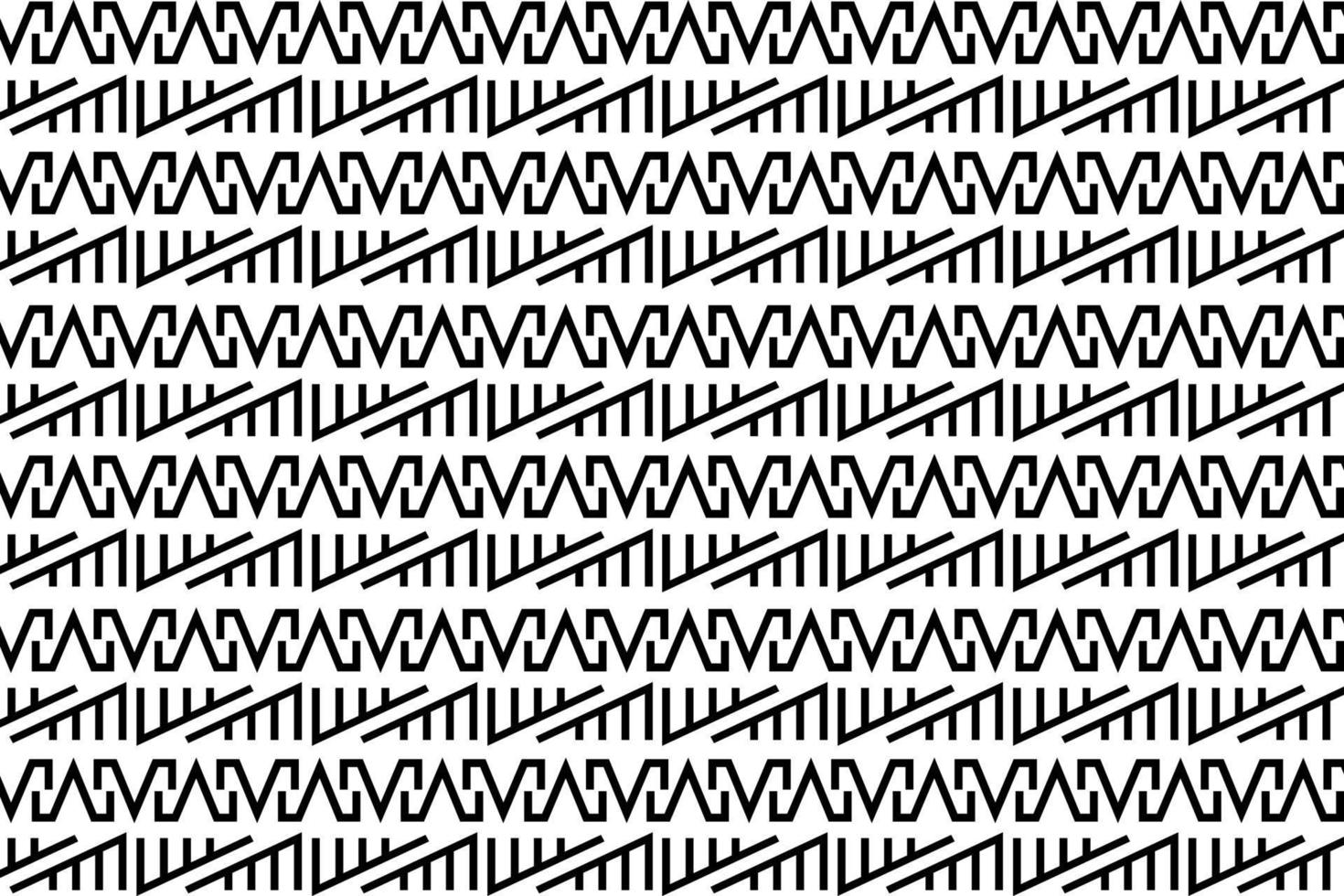 Abstract black and white geometric patterns. Monochrome geometric pattern with repeating elements. vector